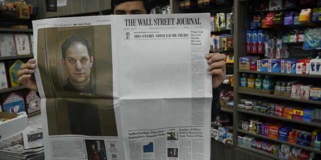 Evan Gershkovich emprisonné en Russie : « The Wall Street Journal » laisse sa « une » blanche en hommage au journaliste