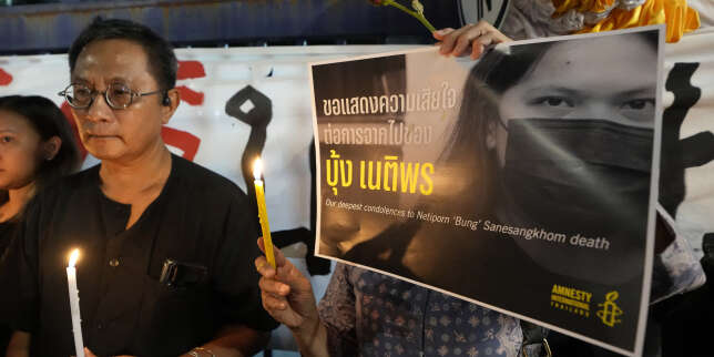 En Thaïlande, l’émotion après la mort de la militante prodémocratie Netiporn « Bung » Sanesangkhom