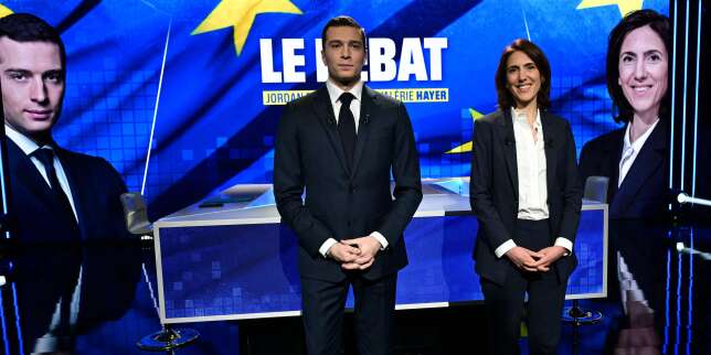 Elections européennes 2024 : lors de leur premier débat, Valérie Hayer ne parvient pas à s’imposer face à un Jordan Bardella moqueur